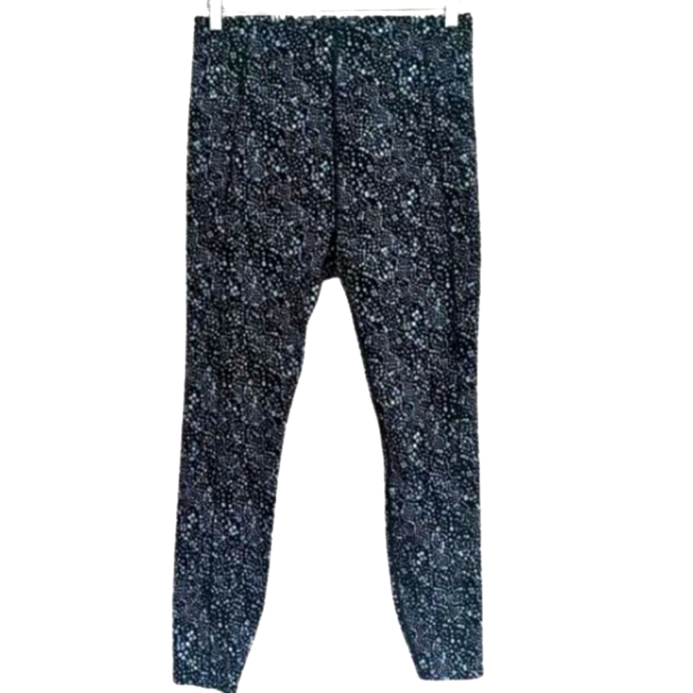 SWEATY BETTY *EUC* Power High Rise/ Full Length Leggings Celestial Dot XL
